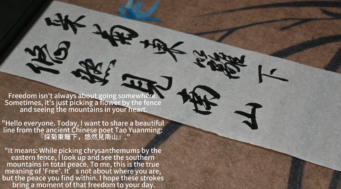 In the world of ink, every stroke is a meditation.